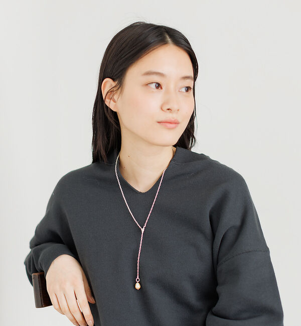 collex「【Ljud/ユード】ガラスドロップパールネックレス」|ネックレス|