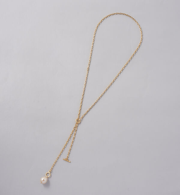 collex「【Ljud/ユード】ガラスドロップパールネックレス」|ネックレス|