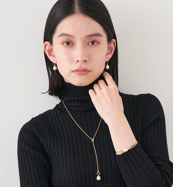 collex「【Ljud/ユード】ガラスドロップパールネックレス」|ネックレス|