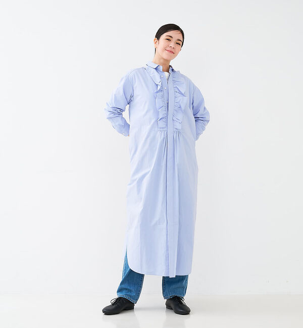 collex「フロトフリルシャツワンピース」|ワンピース|