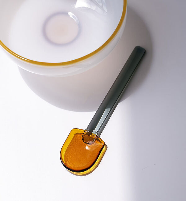 collex「【amabro/アマブロ】 SNOW SHOVEL  耐熱ガラス ティースプーン」|食器・キッチングッズ|ブラウン系その他1