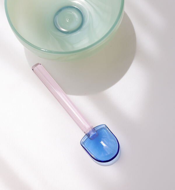 collex「【amabro/アマブロ】 SNOW SHOVEL  耐熱ガラス ティースプーン」|食器・キッチングッズ|ブルー系その他1