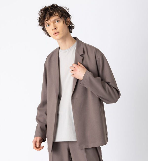 MYSELF ABAHOUSE「【MYSELF ABAHOUSE】POLY WOOLLY TWILL ポリウーリ」|その他|グレージュ