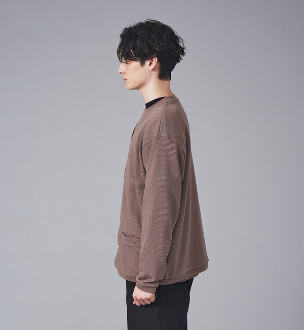 MYSELF ABAHOUSE「ルーズシルエット ローゲージ 鹿の子 カーディガン」|カーディガン|