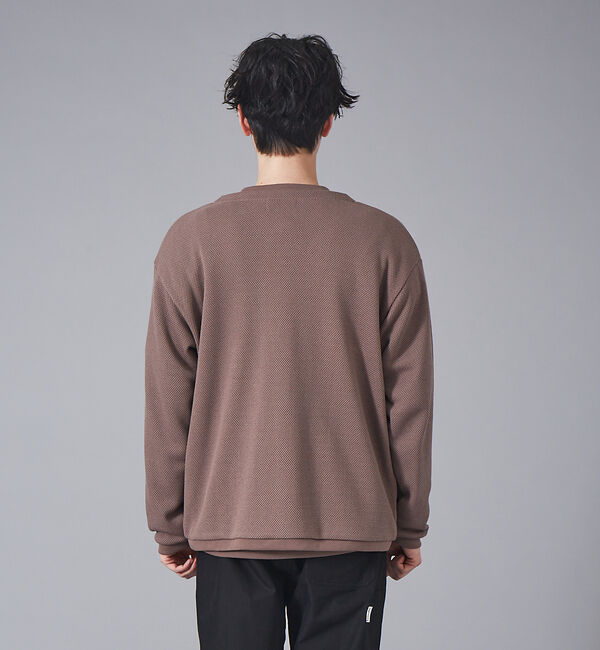 MYSELF ABAHOUSE「ルーズシルエット ローゲージ 鹿の子 カーディガン」|カーディガン|