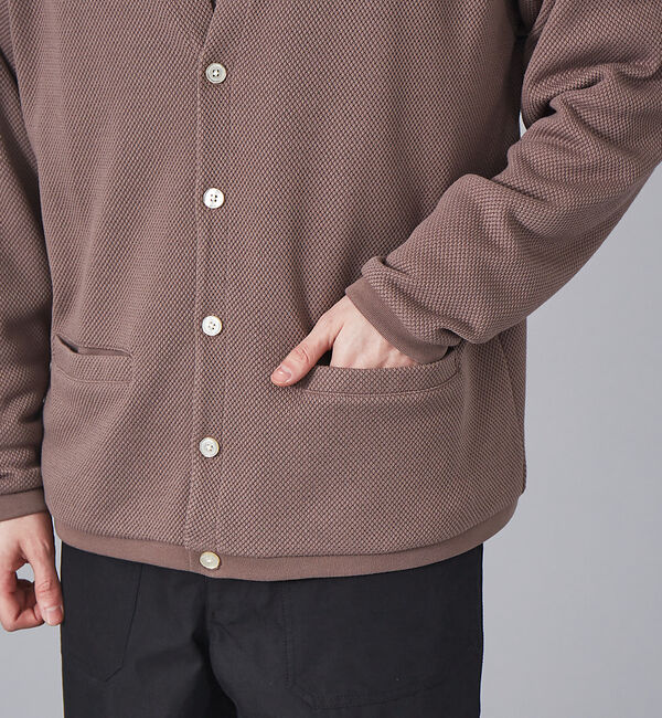 MYSELF ABAHOUSE「ルーズシルエット ローゲージ 鹿の子 カーディガン」|カーディガン|