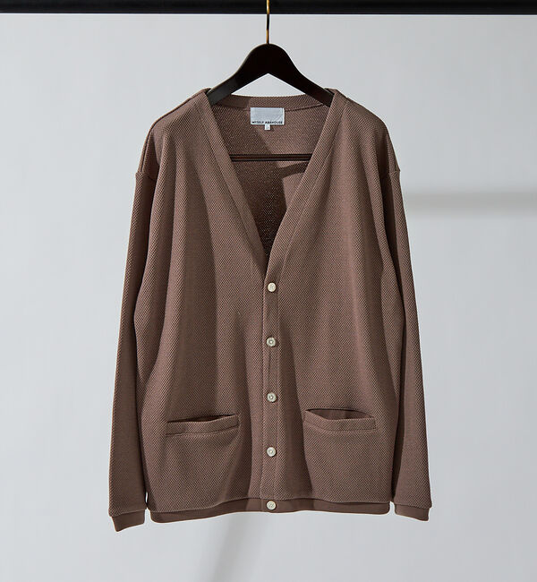 MYSELF ABAHOUSE「ルーズシルエット ローゲージ 鹿の子 カーディガン」|カーディガン|