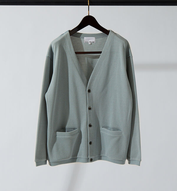 MYSELF ABAHOUSE「ルーズシルエット ローゲージ 鹿の子 カーディガン」|カーディガン|