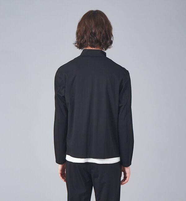 ABAHOUSE「ジャージー セミダブル ライダース ブルゾン」|ライダースジャケット|