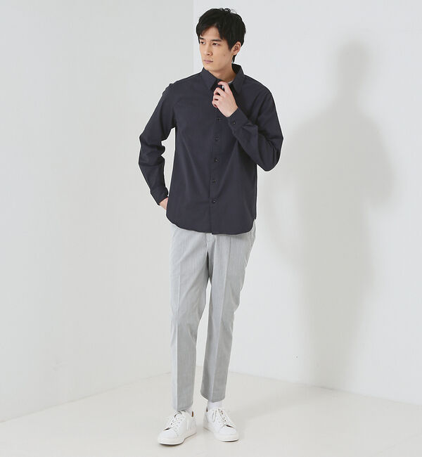 ABAHOUSE「ストレッチ コットン レギュラーカラー シャツ」|シャツ・ブラウス|