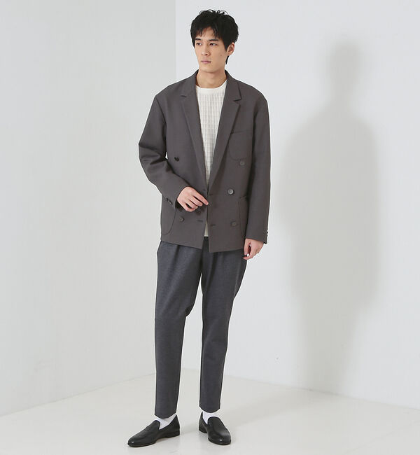 ABAHOUSE「リネンライク ストレッチ ダブルジャケット / ブレザー」|その他|