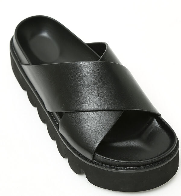 ABAHOUSE「ネオレザー　選べるボリュームソールサンダル / シャークソール / キャタピラー」|サンダル|