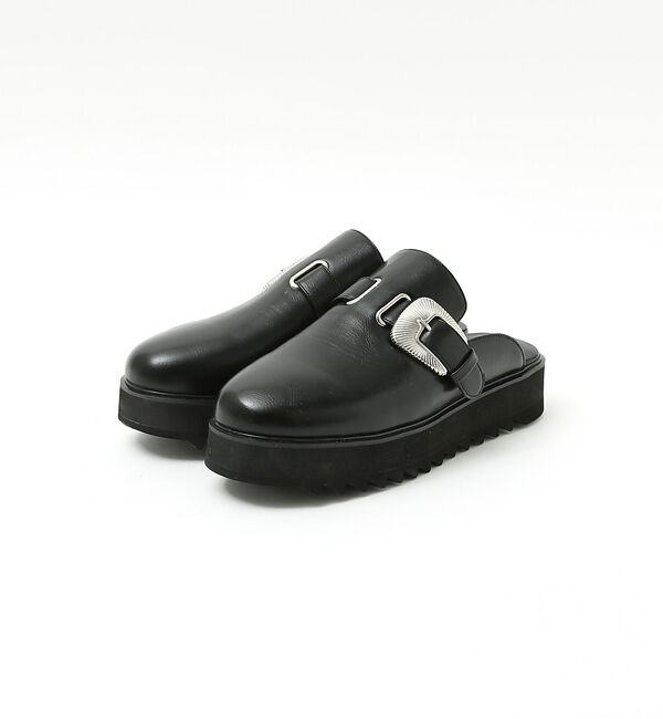 ABAHOUSE「ネオレザー　選べるボリュームソールサンダル / シャークソール / キャタピラー」|サンダル|ブラック系その他3