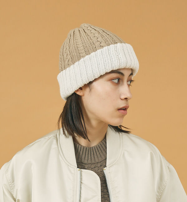 ABAHOUSE「【RUBEN/ルーベン】RIVERSIBLE RIB WATCH CAP /リバ」|その他|アイボリー