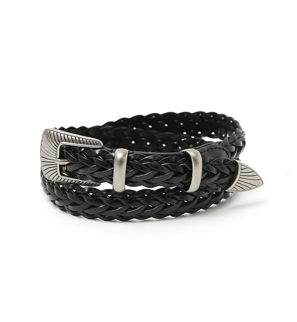 ABAHOUSE「【WEB限定】WESTERN BELT/ レザーウエスタンベルト」|ベルト|ブラック系その他1