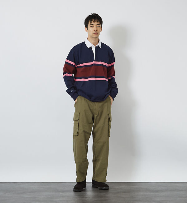 ABAHOUSE「【BARBARIAN / バーバリアン】 12oz ロングスリーブ パネルボーダ」|スウェット・ジャージ|