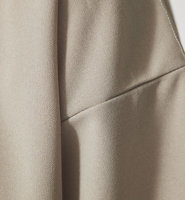 ABAHOUSE「【AH ABAHOUSE】カットジョーゼット ドロップショルダー モックネック」|Tシャツ・カットソー|