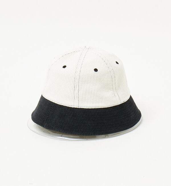 ABAHOUSE「＜BASIQUENTI＞【消臭＆抗菌】2トーン コーデュロイ クルーハット/メト」|その他|ブラック