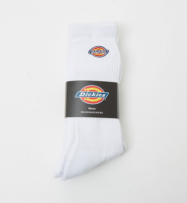 ABAHOUSE「【Dickies/ディッキーズ】3Pロゴ刺繍底パイルＳＥＴ」|ソックス|ホワイト系その他2