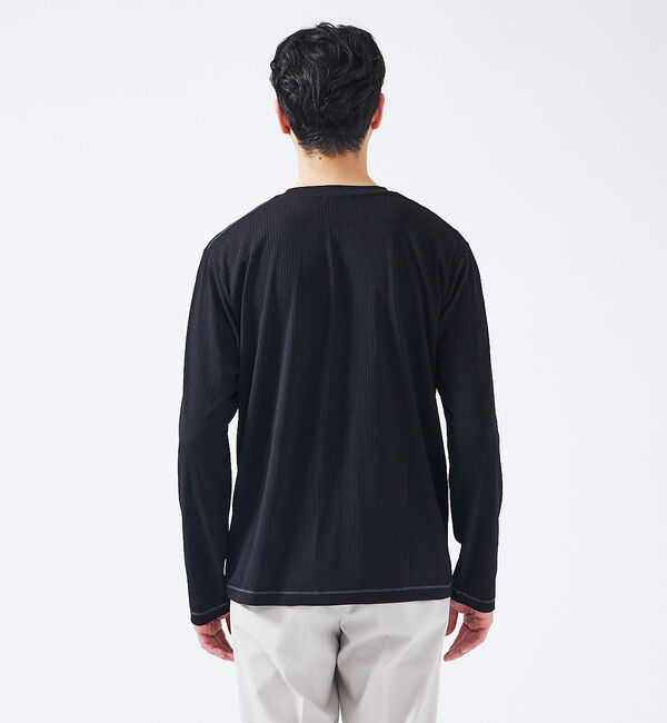 ABAHOUSE「【ストレッチテレコ】長袖Tシャツ」|Tシャツ・カットソー|