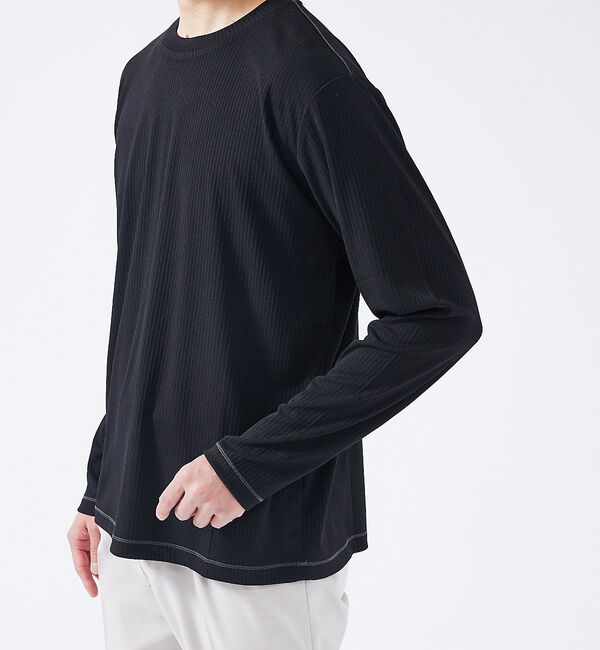 ABAHOUSE「【ストレッチテレコ】長袖Tシャツ」|Tシャツ・カットソー|