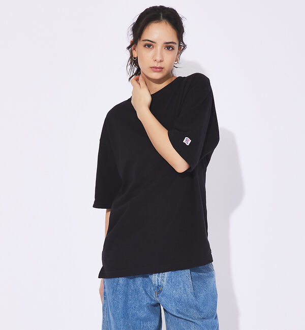 ABAHOUSE「【JEMORGAN ジェイイーモーガン】T/C鹿の子半袖Tシャツ」|Tシャツ・カットソー|ブラック