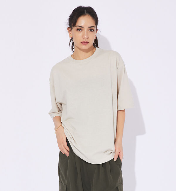 ABAHOUSE「【JEMORGAN ジェイイーモーガン】T/C鹿の子半袖Tシャツ」|Tシャツ・カットソー|