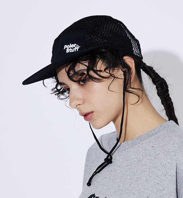ABAHOUSE「【POLeR/ポーラー】SUMMER MESH CAP/メッシュキャップ/ストラ」|その他|ブラック