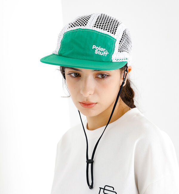 ABAHOUSE「【POLeR/ポーラー】SUMMER MESH CAP/メッシュキャップ/ストラ」|その他|グリーン