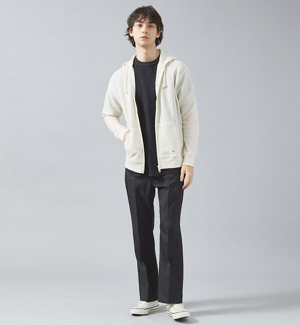ABAHOUSE「【JEMORGAN /ジェーイーモーガン 】軽量ワッフルジップパーカー ダブルジ」|パーカー|