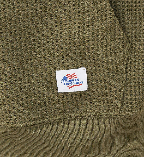 ABAHOUSE「【JEMORGAN /ジェーイーモーガン 】軽量ワッフルジップパーカー ダブルジ」|パーカー|