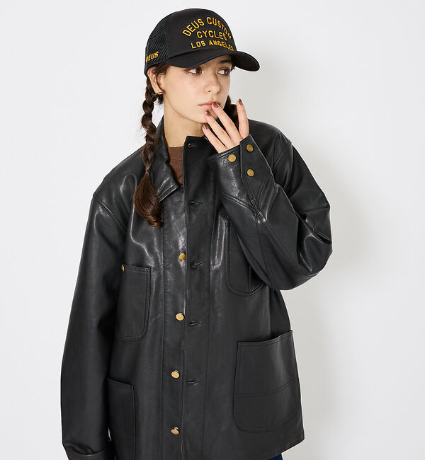 ABAHOUSE「【LEE/リー】LOCO JACKET レザー カバーオール ジャケット / ユ」|その他|