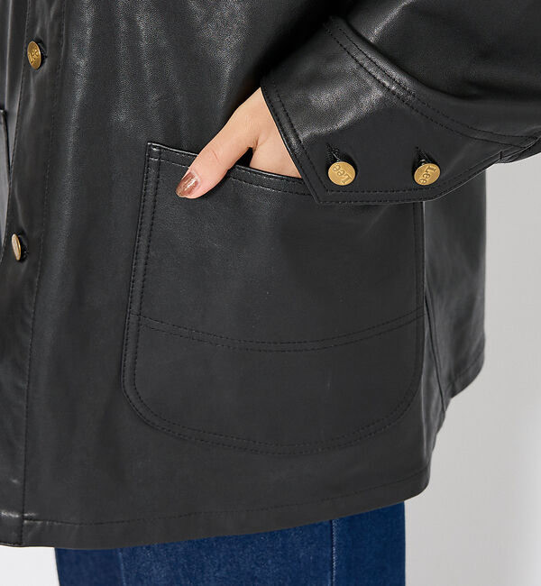 ABAHOUSE「【LEE/リー】LOCO JACKET レザー カバーオール ジャケット / ユ」|その他|