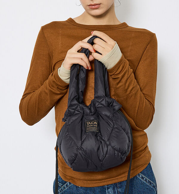 ABAHOUSE「【TAION / タイオン】ミリタリー ダウントートバッグS/ハンドバッグ/巾着」|トートバッグ|