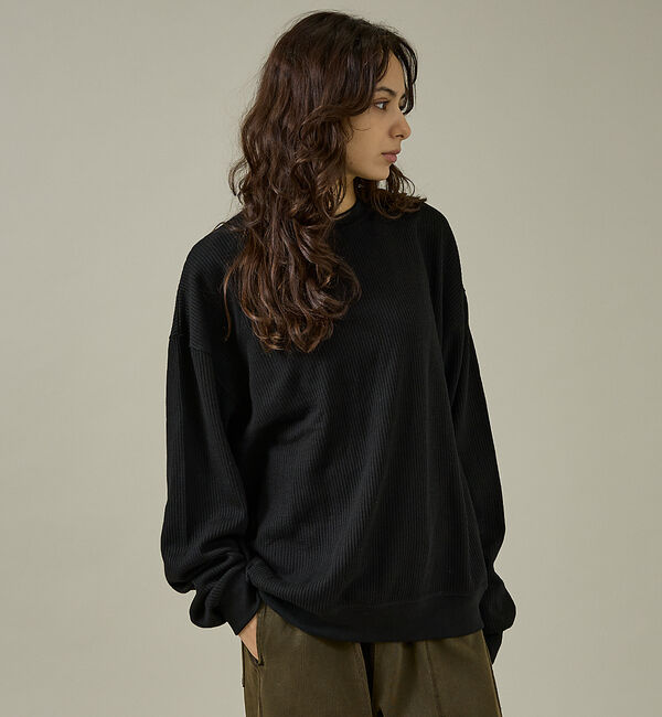 ABAHOUSE「【SEABEES / シービス】pigment thermal / ピグメント」|Tシャツ・カットソー|ブラック