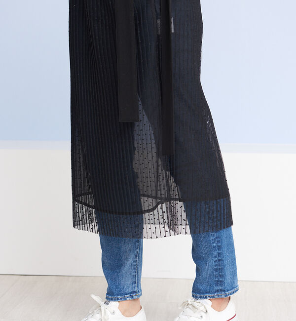 Rouge vif「ドットチュールオーバースカート」|スカート|