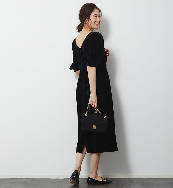 Rouge vif「ベルベットカシュクールワンピース」|ワンピース|