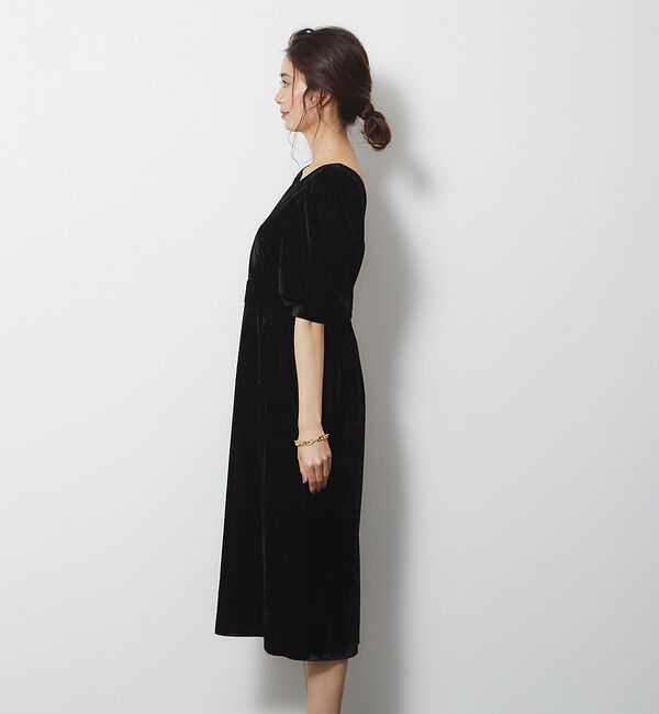 Rouge vif「ベルベットカシュクールワンピース」|ワンピース|