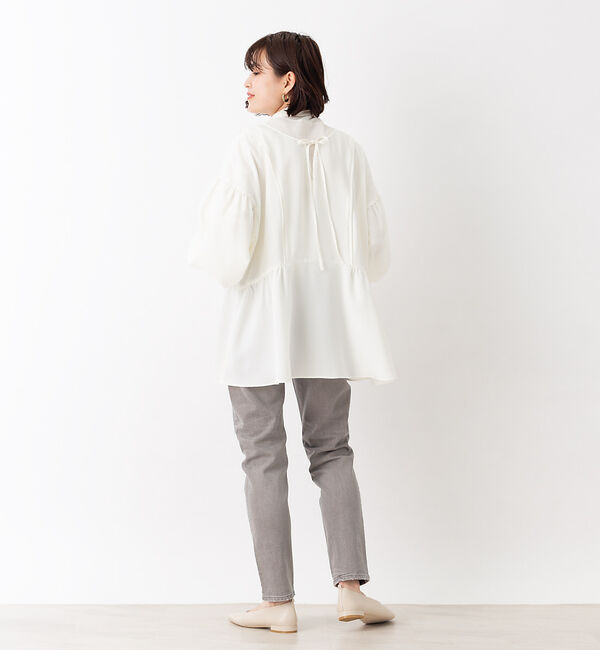 Rouge vif「【WEB限定】2WAY切り替えギャザーブラウス」|シャツ・ブラウス|