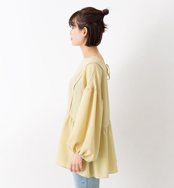 Rouge vif「【WEB限定】2WAY切り替えギャザーブラウス」|シャツ・ブラウス|