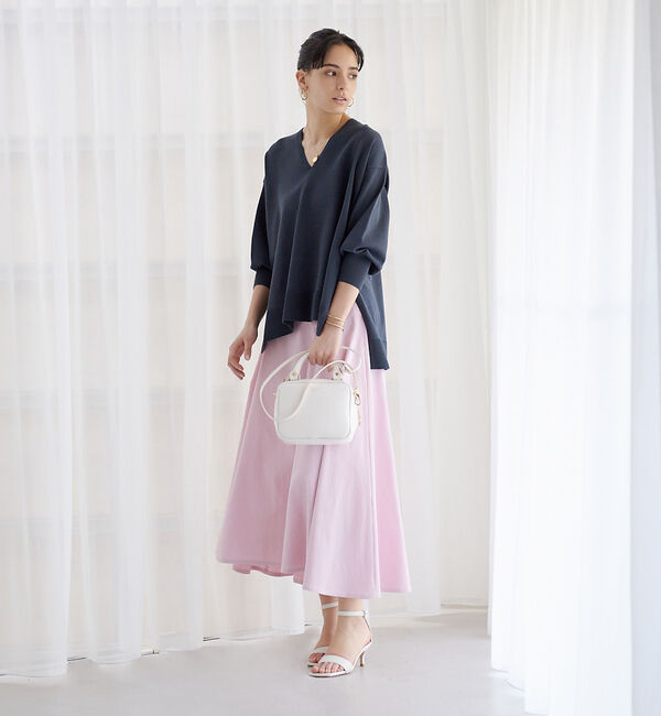 Rouge vif「【セットアップ対応】Vネックゆったりプルオーバー」|ニット・セーター|