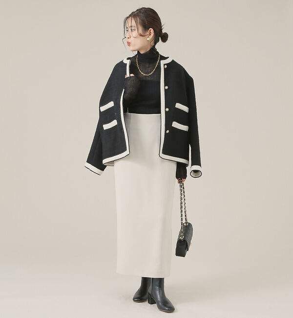 Rouge vif「【XSサイズ展開】【ロングセラー】ハイウエストサスペンダースカート」|スカート|