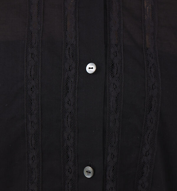 Rouge vif「袖チュールレースシャツ」|シャツ・ブラウス|