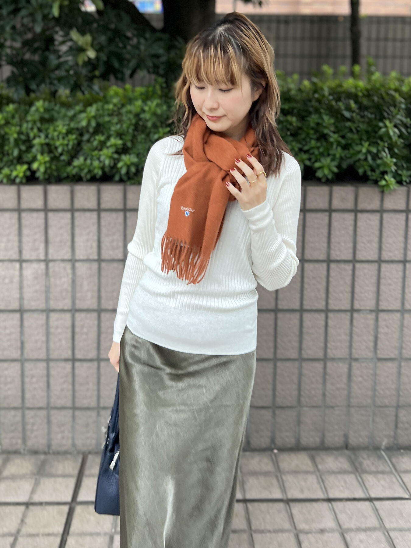 Rouge vif「【BARBOUR/バブアー】プレーンラムウールスカーフ / マフラー / ウール」|マフラー|