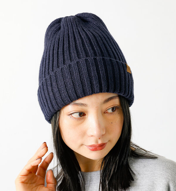 Rouge vif「【Ruben】リブボアニット帽 /  RIB BORE WATCH」|その他|ネイビー