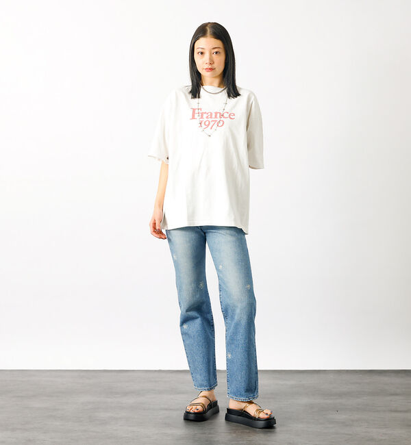 Rouge vif「【REMI RELIEF / レミレリーフ】ロゴTシャツ / SP加工14/天竺」|Tシャツ・カットソー|