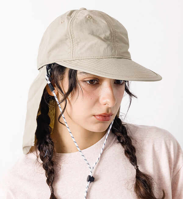 Rouge vif「【RUBEN / ルーベン】シェードロングビルキャップ / 日焼け対策 / スト」|その他|ベージュ