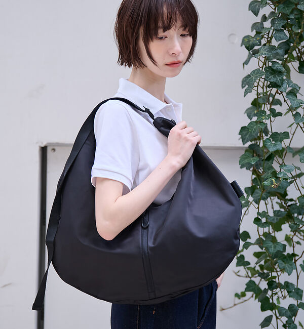Rouge vif「【Ampersand /アンパサンド】Zip shoulder bag/ジップシ」|ショルダー・メッセンジャー|ブラック