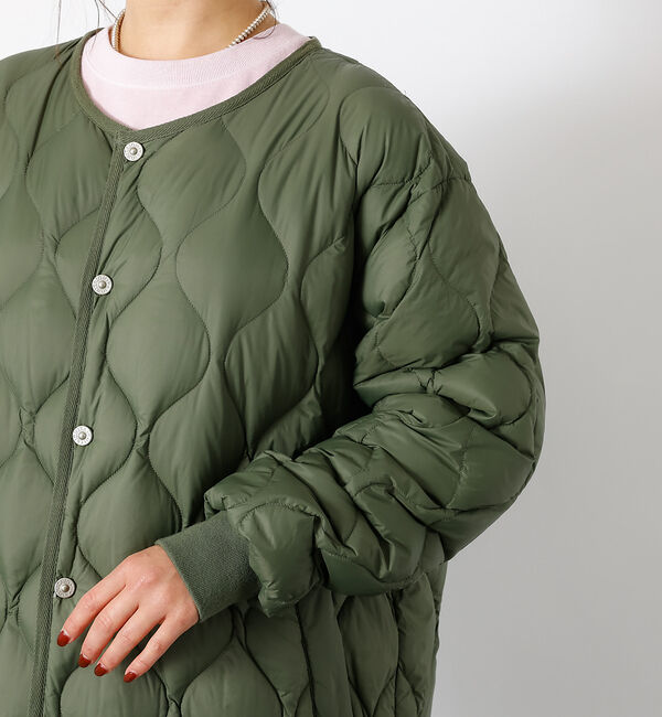 Rouge vif「【TAION / タイオン】ミリタリーオーバーサイズ クルーネック ダウンジャケ」|ダウン|