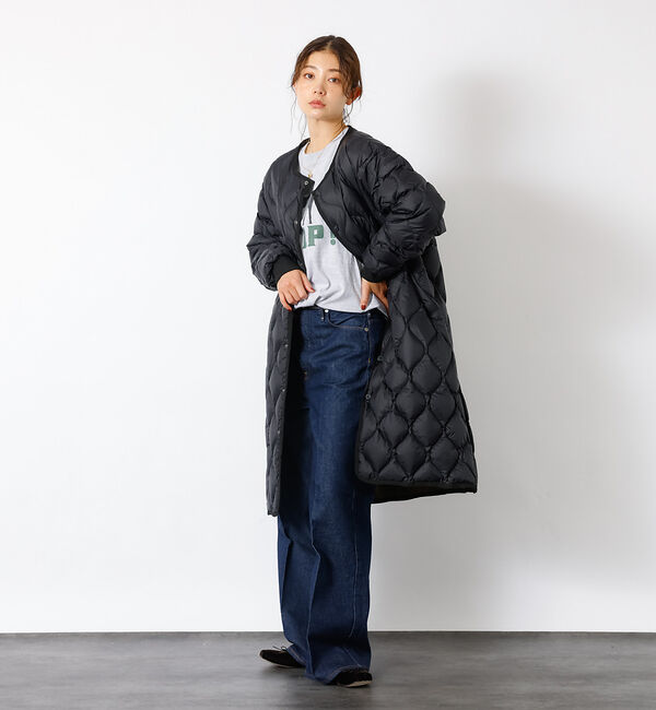 Rouge vif「【TAION / タイオン】ミリタリーオーバーサイズ クルーネック ダウンジャケ」|ダウン|